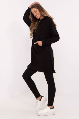 Black Set in Pants, Trousers, Shorts with Cotton and Spandex