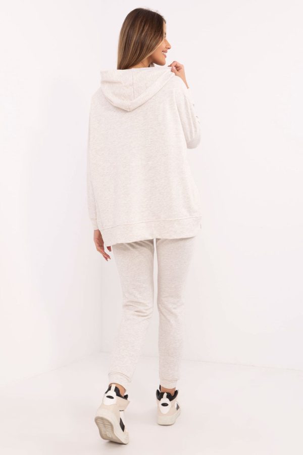 Beige Set in Pants, Trousers, Shorts with Cotton and Polyester