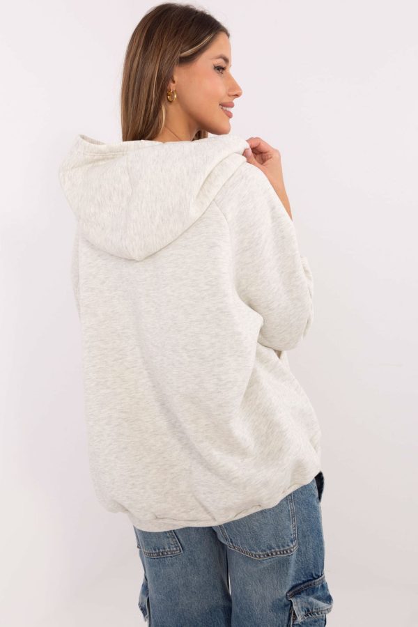 Grey Sweatshirt in Sweatshirts For Women with Cotton and Polyester