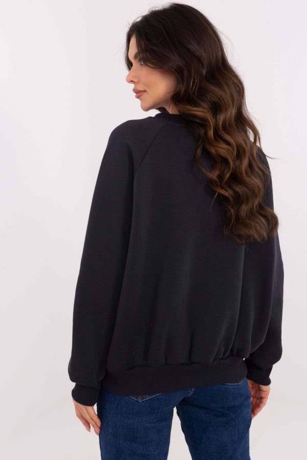Grey Sweatshirt in Sweatshirts For Women with Cotton and Polyester