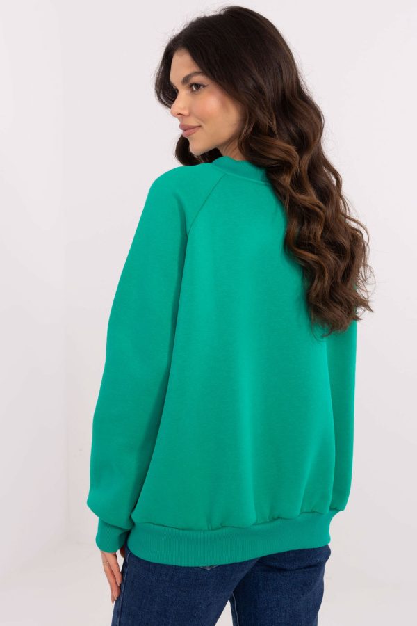Blue Sweatshirt in Sweatshirts For Women with Cotton and Polyester