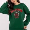 Green Sweatshirt in Sweatshirts For Women with Cotton and Polyester