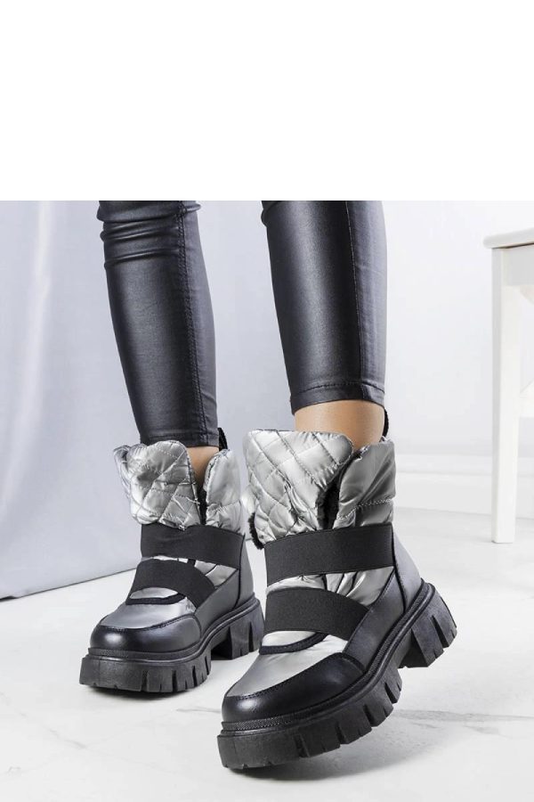 Grey Boots.Heel Height