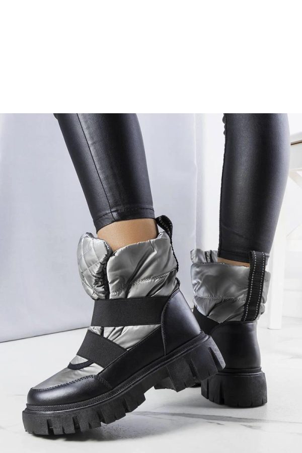 Grey Boots.Heel Height