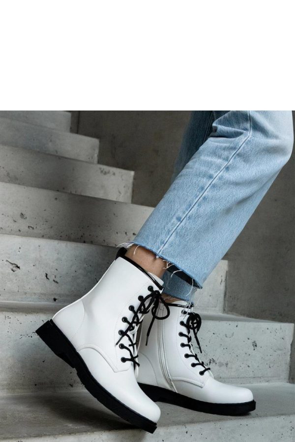 White Boots in Women`s Ankle Boots & Booties with Fabric and Heel Height