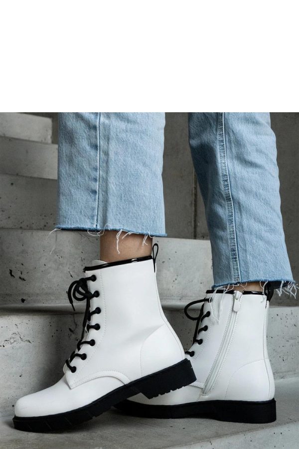 White Boots in Women`s Ankle Boots & Booties with Fabric and Heel Height
