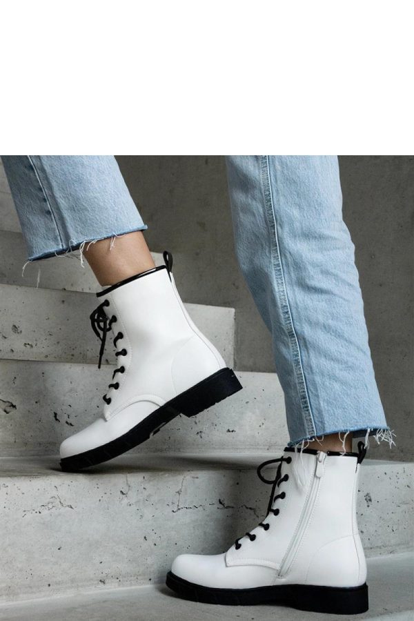 White Boots in Women`s Ankle Boots & Booties with Fabric and Heel Height