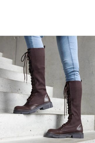 Brown Thigh-Hight Boots....Heel Height