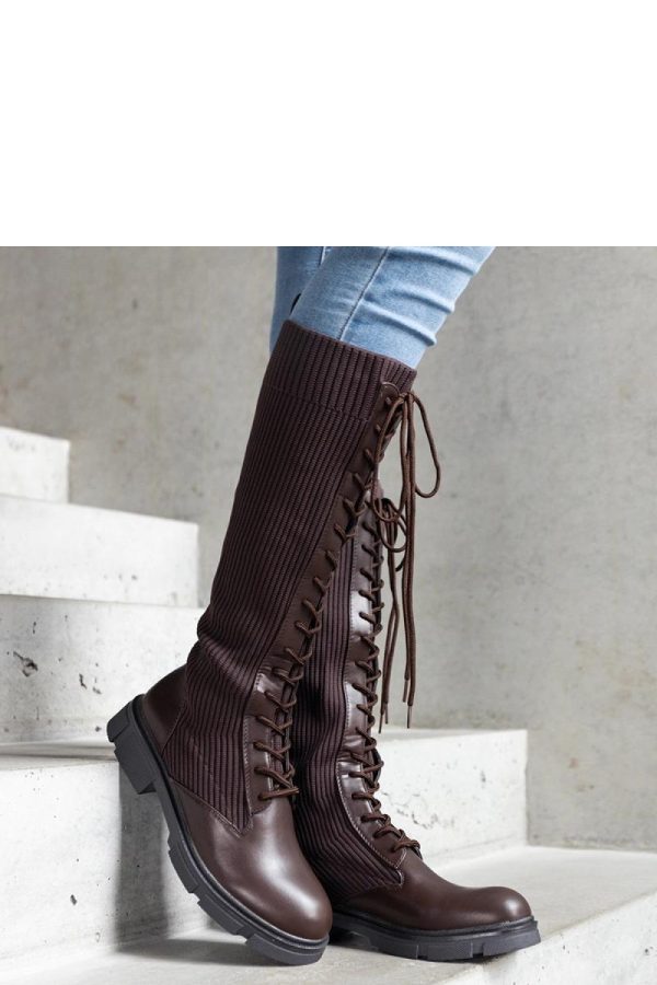 Brown Thigh-Hight Boots....Heel Height