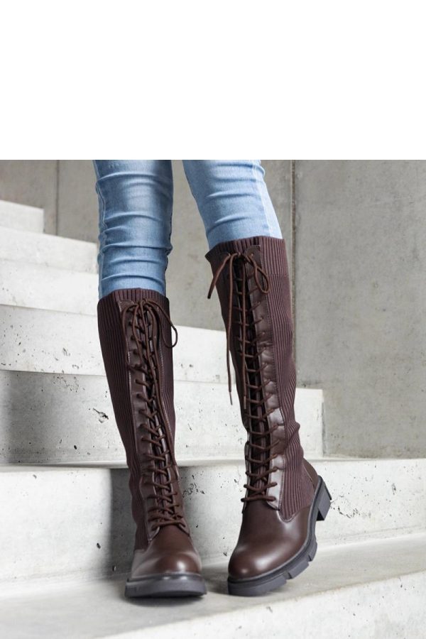 Brown Thigh-Hight Boots....Heel Height