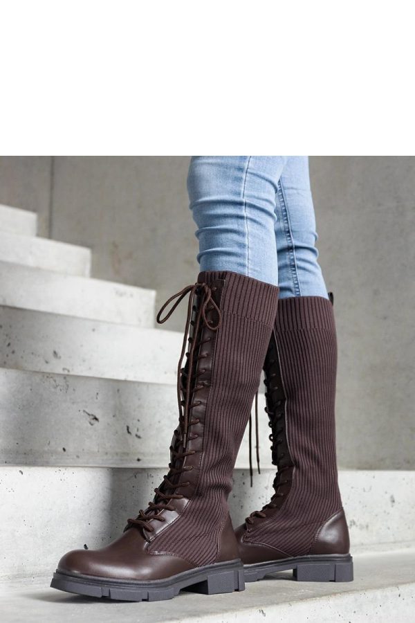 Brown Thigh-Hight Boots....Heel Height