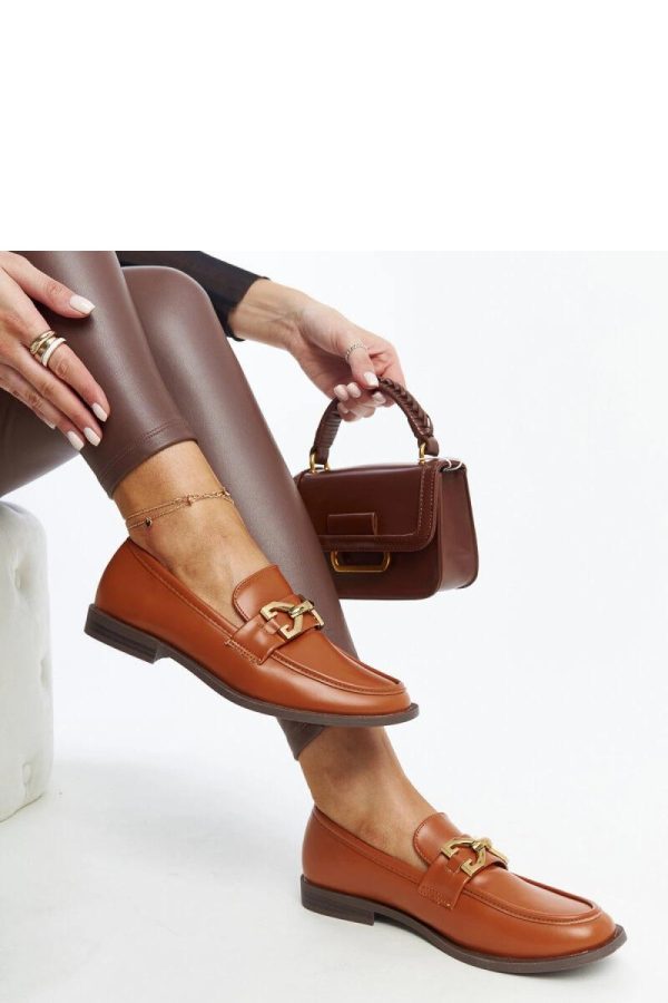 Brown Half Shoes.Fabric and Heel Height