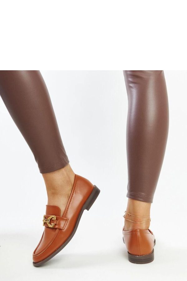 Brown Half Shoes.Fabric and Heel Height