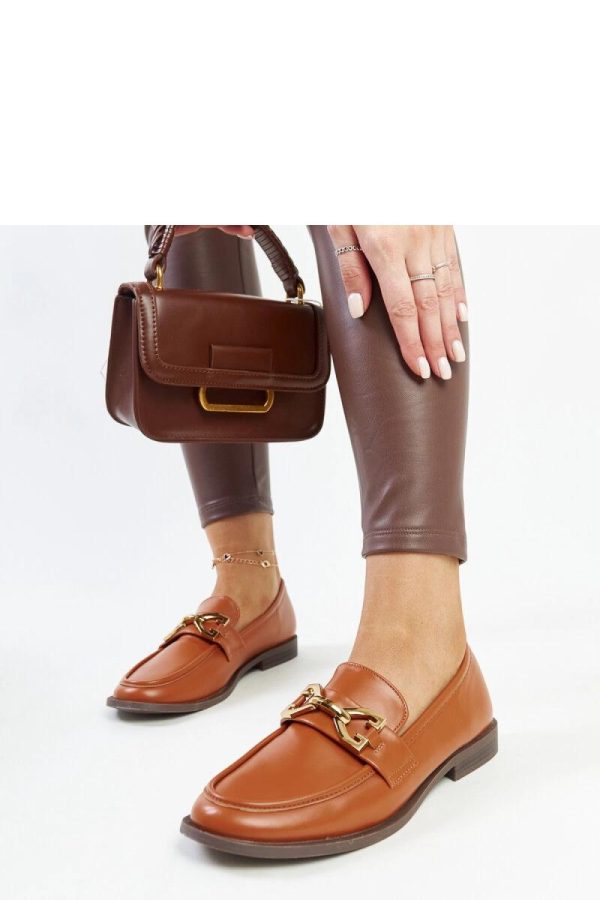 Brown Half Shoes.Fabric and Heel Height