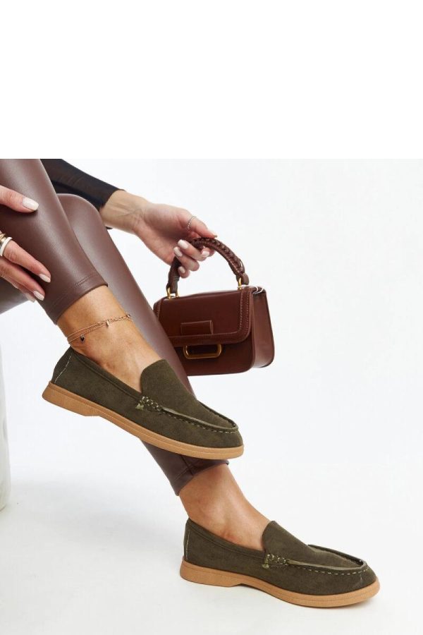 Green Half Shoes.Fabric and Heel Height