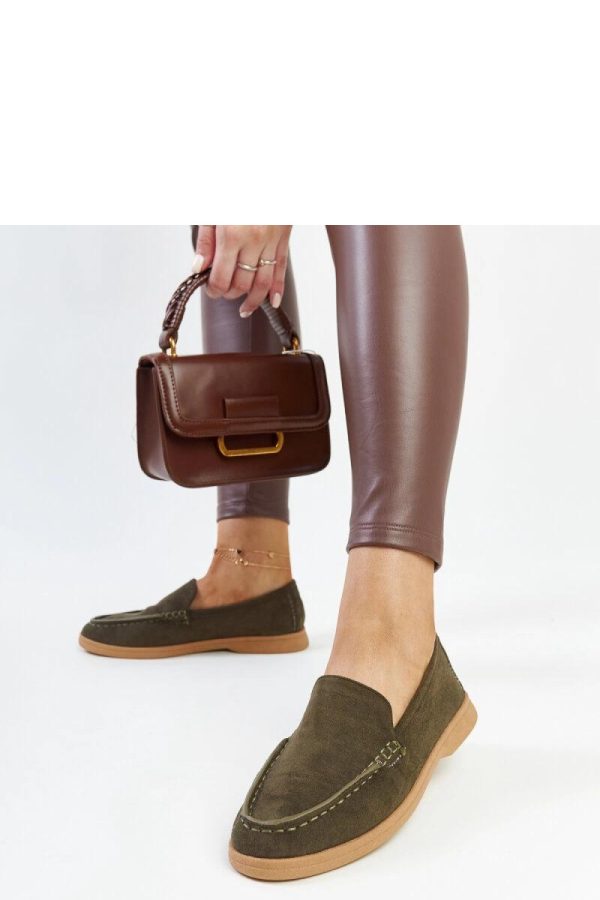 Green Half Shoes.Fabric and Heel Height