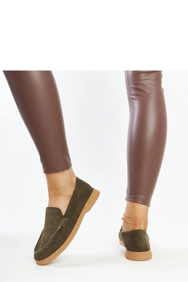 Green Half Shoes.Fabric and Heel Height