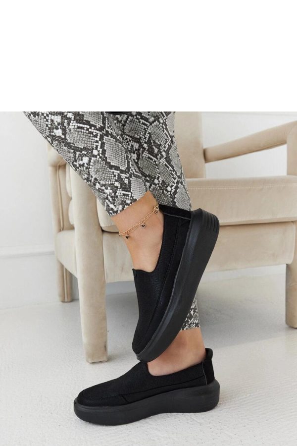 Black Half Shoes.Fabric and Heel Height