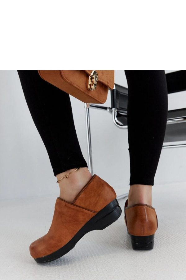 Brown Half Shoes in Women`s Ankle Boots & Booties with Fabric and Heel Height