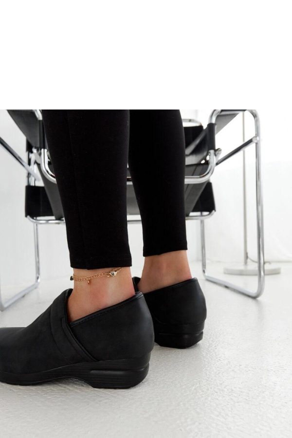 Black Half Shoes in Women`s Ankle Boots & Booties with Fabric and Heel Height