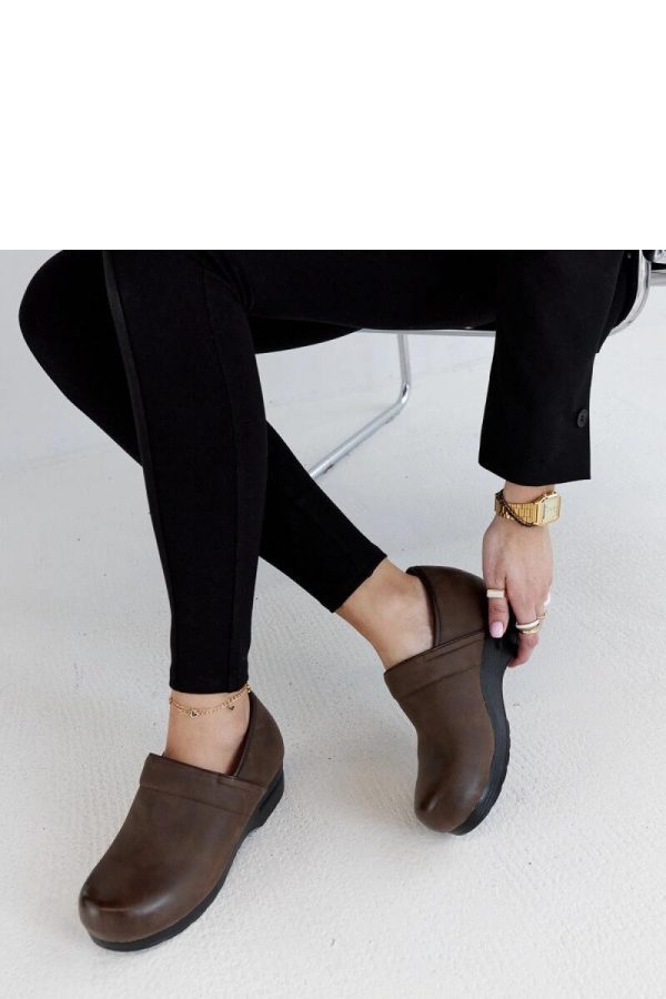 Brown Half Shoes in Women`s Ankle Boots & Booties with Fabric and Heel Height