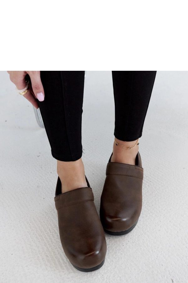 Brown Half Shoes in Women`s Ankle Boots & Booties with Fabric and Heel Height