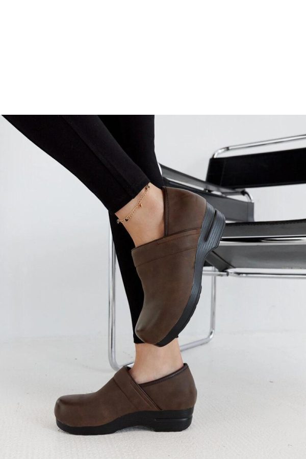 Brown Half Shoes in Women`s Ankle Boots & Booties with Fabric and Heel Height