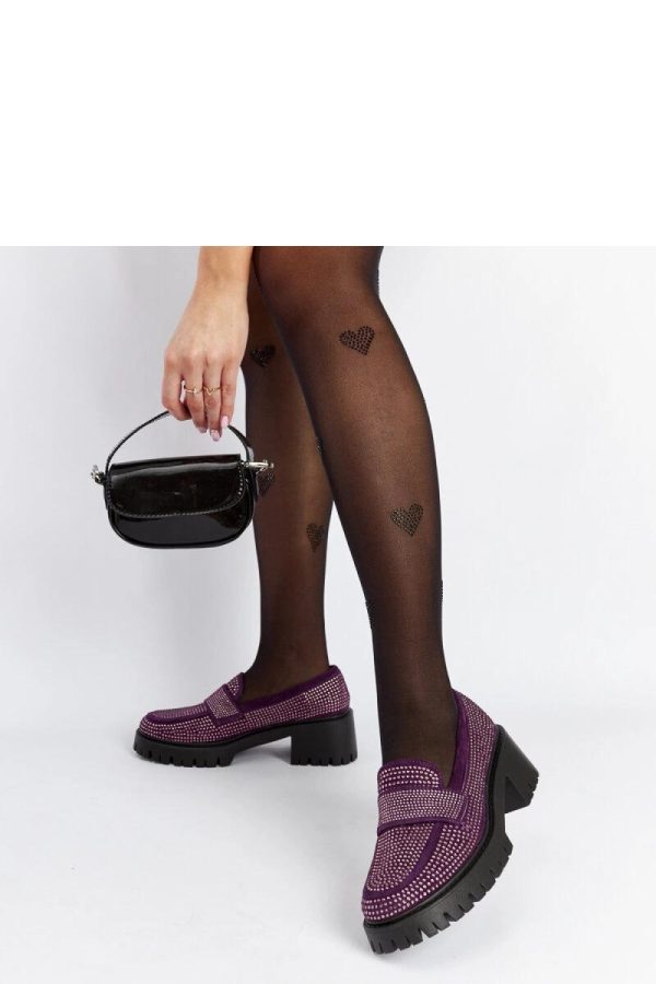 Violet Half Shoes in Women`s Ankle Boots & Booties with Fabric and Heel Height