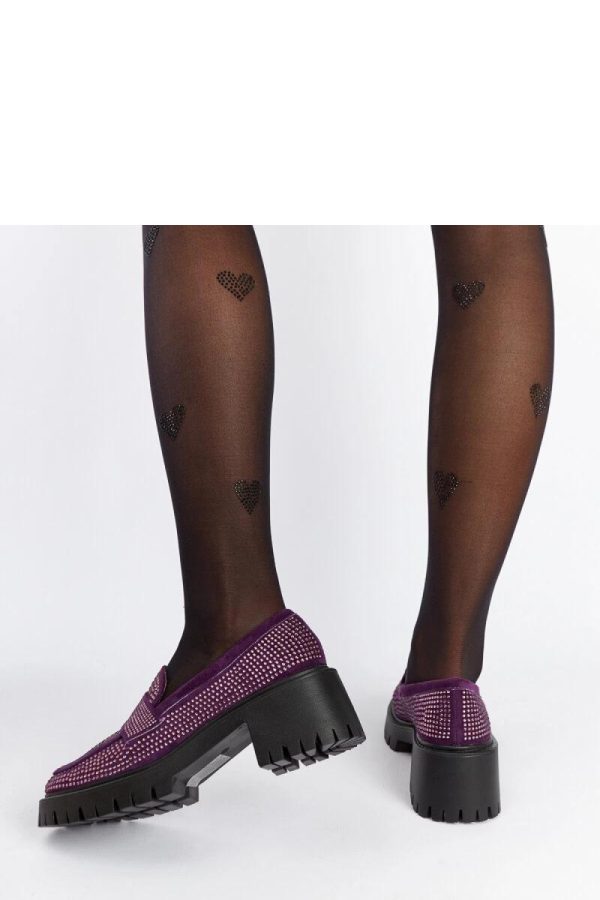 Violet Half Shoes in Women`s Ankle Boots & Booties with Fabric and Heel Height