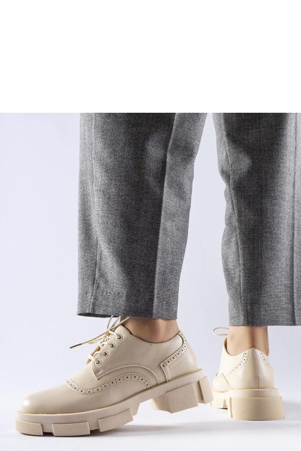 Beige Half Shoes...Fabric and Heel Height