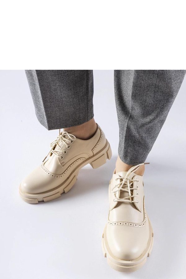 Beige Half Shoes...Fabric and Heel Height