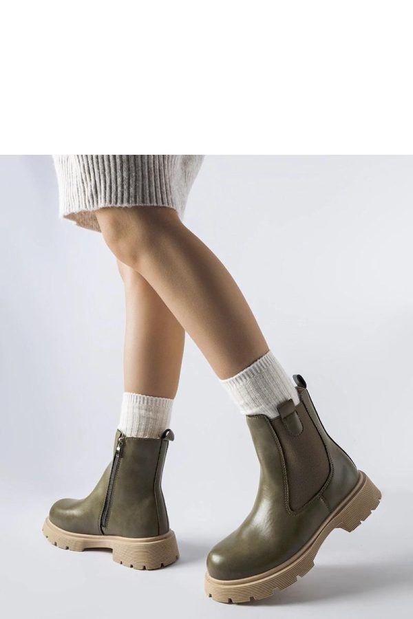 Green Boots...Fabric and Heel Height