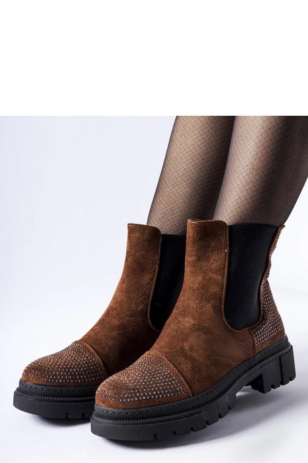 Brown Boots.Fabric and Heel Height