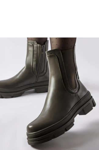 Green Boots...Fabric and Heel Height