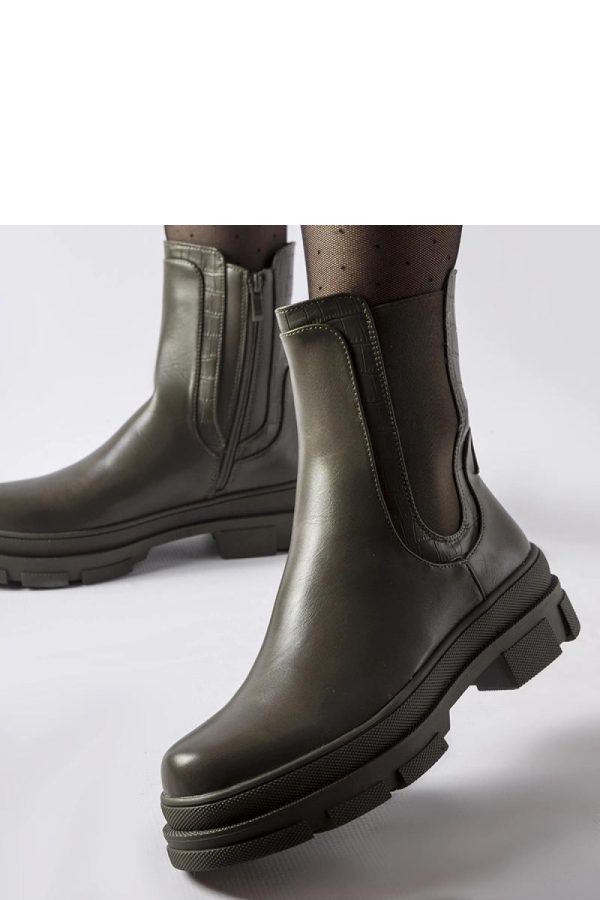 Green Boots...Fabric and Heel Height