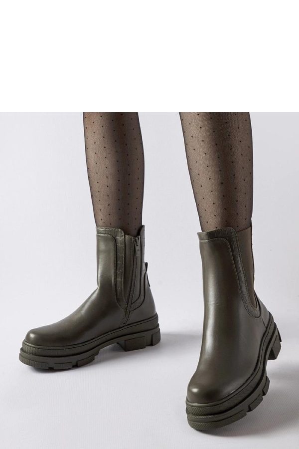 Green Boots...Fabric and Heel Height
