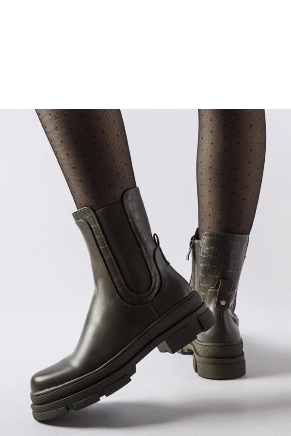 Green Boots...Fabric and Heel Height