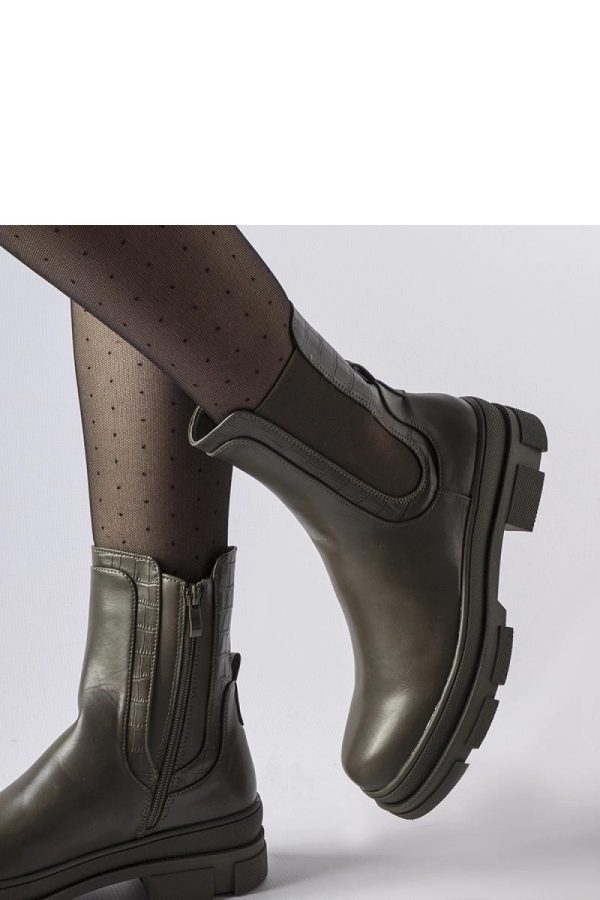 Green Boots...Fabric and Heel Height