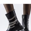 Black Boots in Women`s Ankle Boots & Booties with Fabric and Heel Height