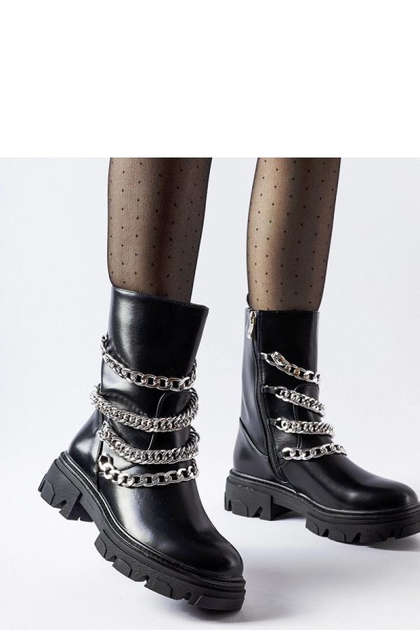 Black Boots in Women`s Ankle Boots & Booties with Fabric and Heel Height