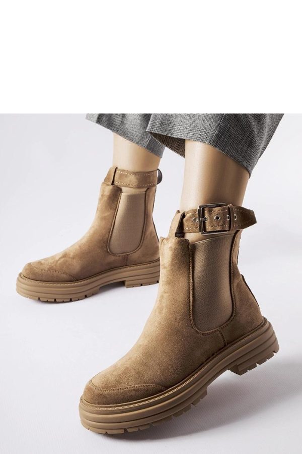 Brown Boots in Women`s Ankle Boots & Booties with Fabric and Heel Height