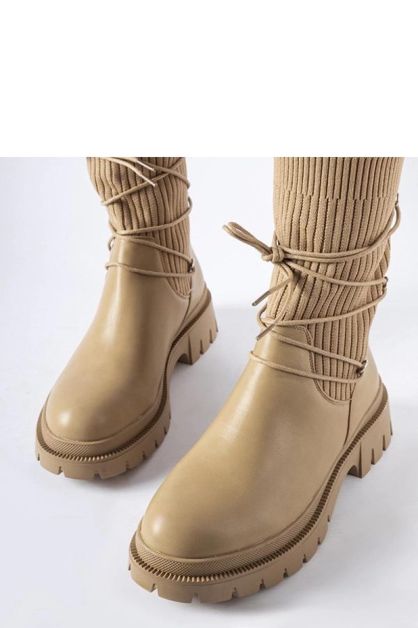 Beige Boots...Heel Height