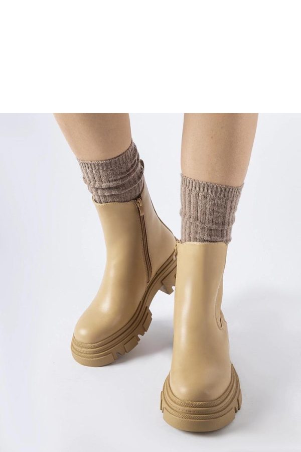 Beige Boots....Fabric and Heel Height