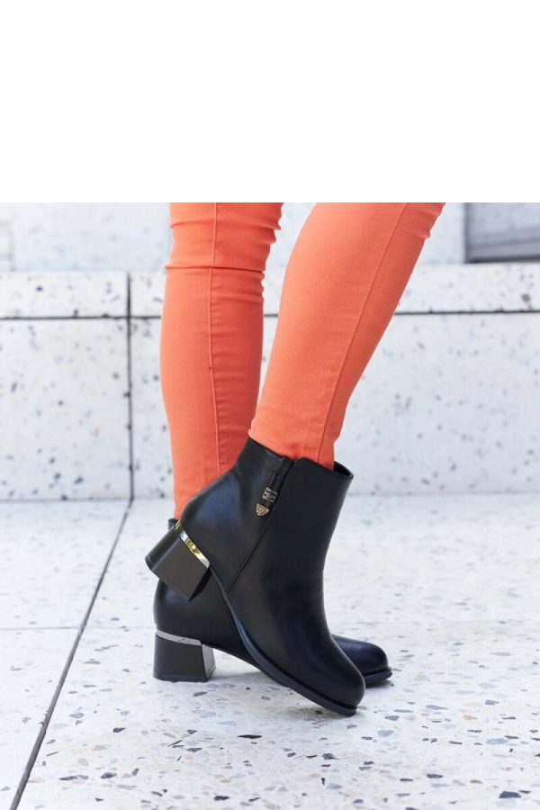 Black Heel Boots in Women`s Ankle Boots & Booties with Fabric and Heel Height