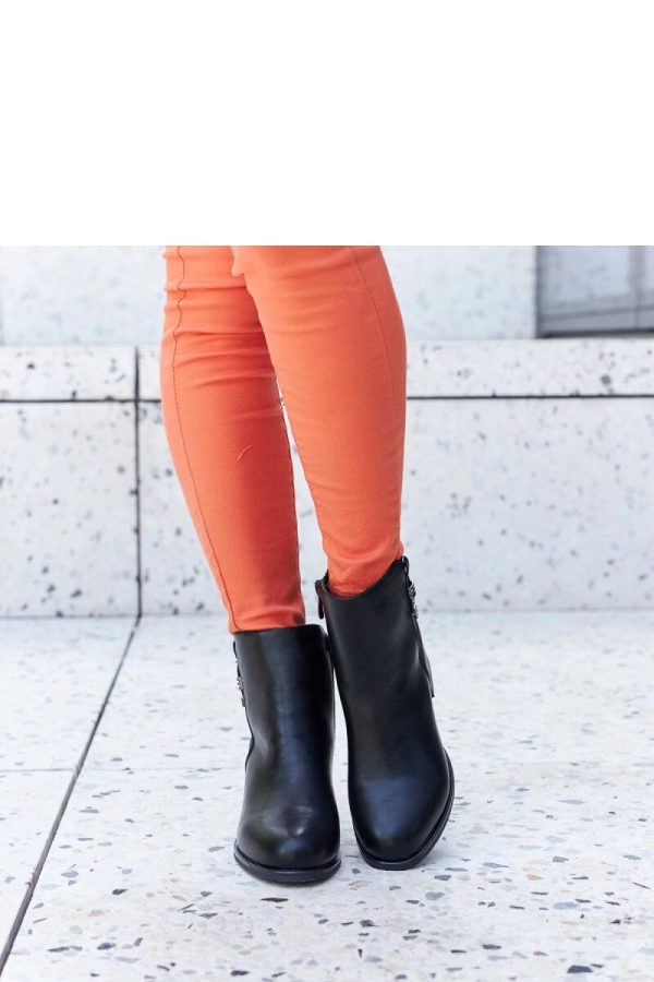 Black Heel Boots in Women`s Ankle Boots & Booties with Fabric and Heel Height
