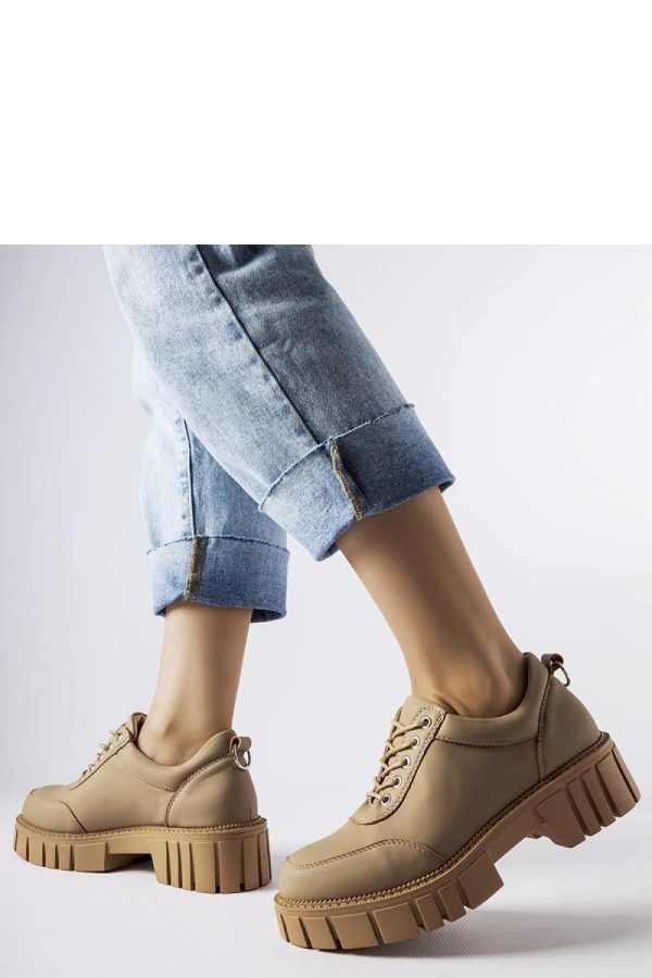 Brown Half Shoes..Fabric and Heel Height