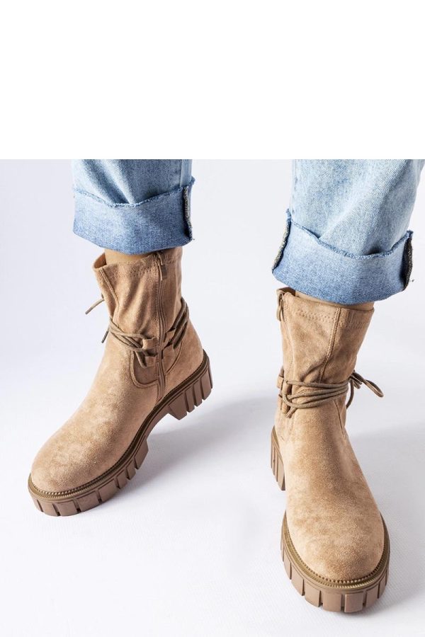 Beige Boots...Fabric and Heel Height