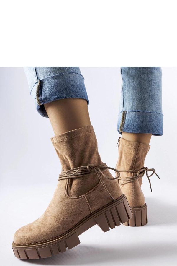 Beige Boots...Fabric and Heel Height