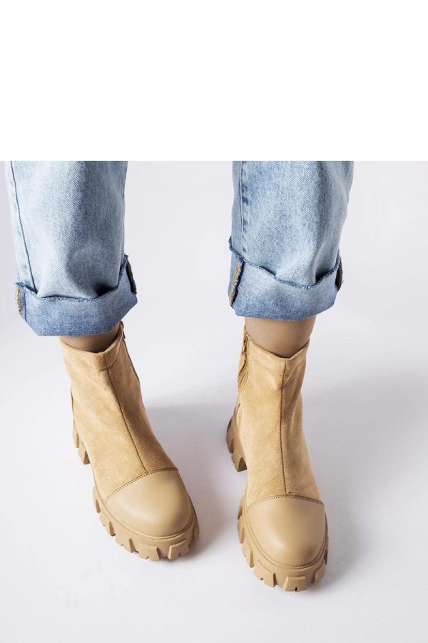 Beige Boots....Fabric and Heel Height