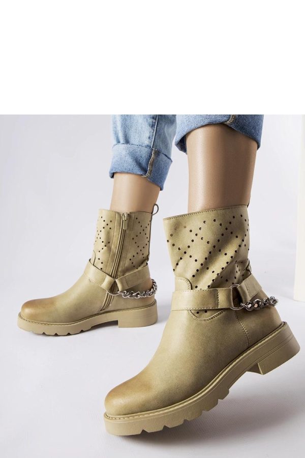 Green Boots..Fabric and Heel Height